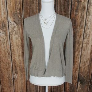 GUC Old Navy Open Front Cardigan Tan Sz Medium